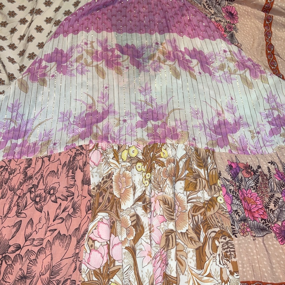 SPELL DESIGNS NWT Renew Patchwork Gown M/L Blush - Picture 10 of 10